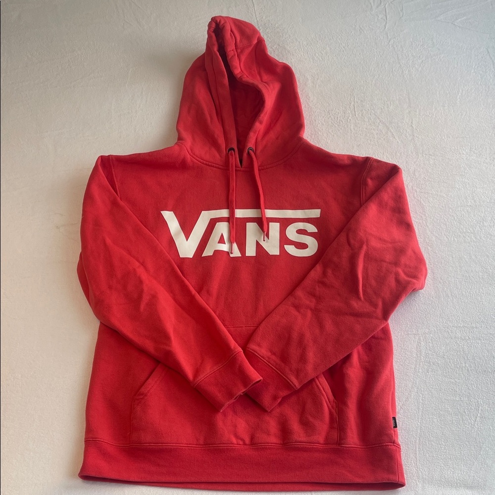 VANS BOLD RED LOGO HOODIE MEN'S M